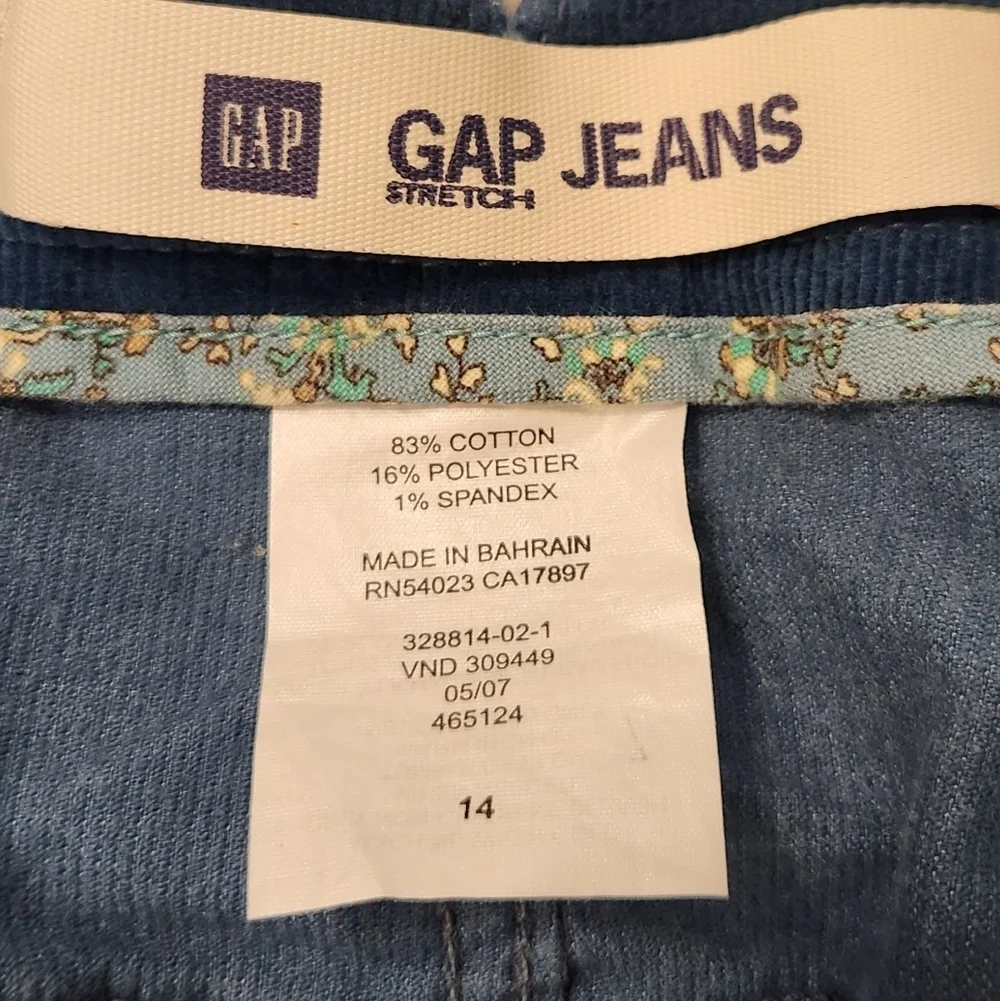 GAP Jeans Stretch Navy Blue Corduroy Mini Skirt‎ Women’s Sz 14 #D916